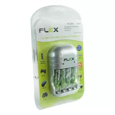 Carregador Flexgold Para Pilha Aaa 1100ma Com 4 Aaa Fx-c03