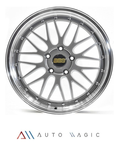 Rines 18x8 5/114 Tipo Bbs Gris Satinado + Aro Pulido Foto 3