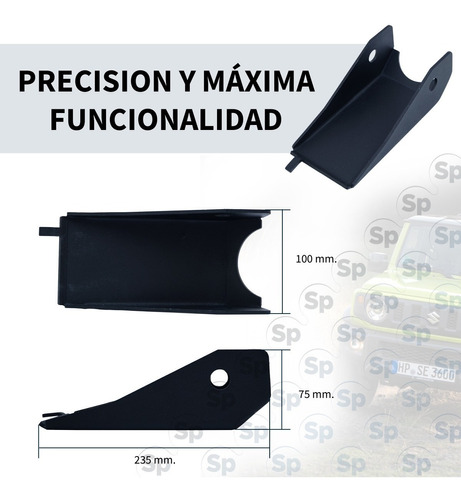 Protectores Metlicos De Amortiguadores Tras Suzuki Jimny Foto 4