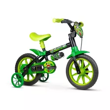 Bicicleta Infantil Aro 12 Verde/preta Black12 - Nathor