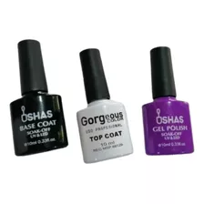 Kit De Base Coat Y Top Coat Ushas + Regalo Mym Ventas