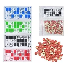 Jogo De Bingo Com 90 Pedras Madeira Numeradas Cartelas Vispa