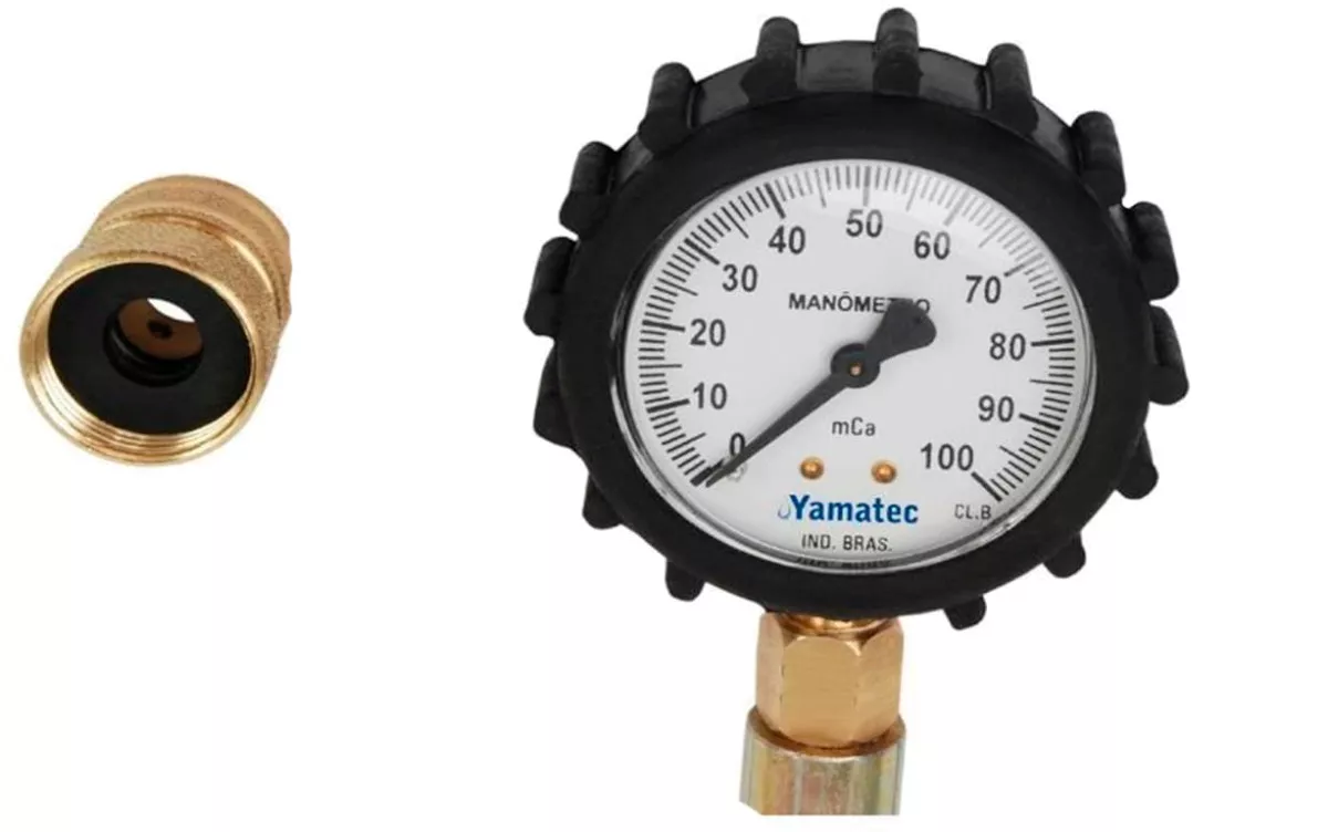 Manômetro Para Medir Pressão De Água Casa Comércio - Yamatec