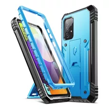 Funda De Armadura P/ Galaxy A52 C Protector De Pantalla-azul