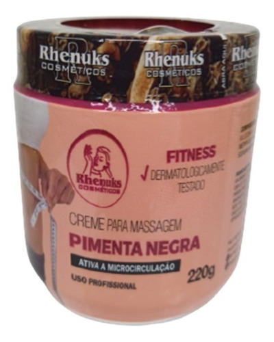 Creme Pimenta Negra Massagem Celulite Estrias Perda Medida Creme Pimenta Negra Massagem Celulite Estrias Perda Medida