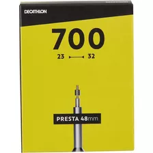 Câmara De Ar 700x23/32 Válvula Presta 48 Mm - Cor Cinza