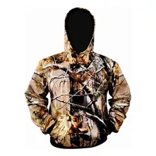 Buzo Camuflado Realtree Frisado Pesca-caza Capucha D´veck