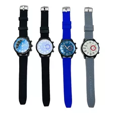 Relojes Pulsera Hombres Silicona Nuevos Por 5 Unidades!