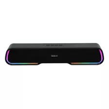 Soundbar Parlante Gamer Bluetooth Luces Rgb 1200mah Color Negro