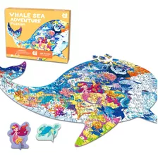 Puzzle Oceano Con Forma De Ballena 277 Piezas