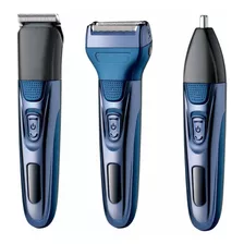 Barbeador Shaver 3 Em 1 Elétrico Barba Corpo Cabelo Luxo