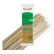 500 Espetos De Bambu Espetinho Churrasco 30cm Madeira 10pct