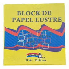 Papel Lustre 16x16 Cms 24 Hojas Origami