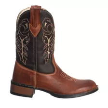 Bota Texana Masculina Cano Longo Bico Redondo Couro Fretre G