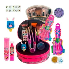 Estojo De Maquiagem Kit Infantil Completo Dia Das Criança