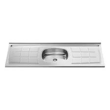 Pia De Cozinha Com Cuba E Válvula Bali 150cm Aço Inox - Ghel