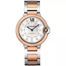 Reloj Cartier Ballon Bleu Automatico Oro Rosado 18k Boleta