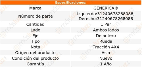 2- Mazas Rueda Delanteras F-150 1997/2003 Generica Foto 2