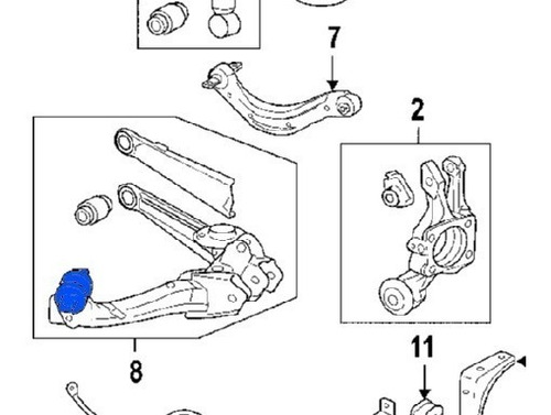 Bujes De Brazo Control Inferior Honda Civic 2006 2011 Foto 6