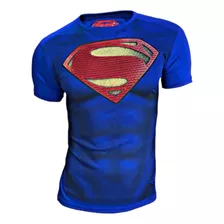 Playera Superman Toon Line Original Azul 