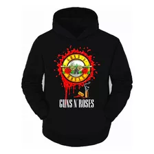 Polerón Canguro Guns N Roses, Modelo Jl0901, Jóvenes, Adultos