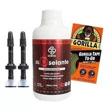 Kit Selante Solifes 250ml Fita Gorilla + Valvulas Tubeless