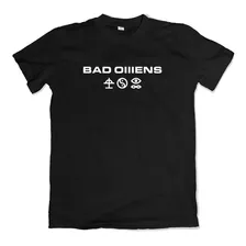 Camiseta Bad Omens Banda Rock Americano Musica Algodão