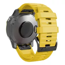 Pulseira Amarela Militar 26mm P/ Garmin Fenix 3 5x Quatix 