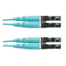 Cable De Fibra Óptica 1 M Lc Om4 Color Aguamarina