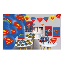 Kit Festa Superman Super Homem Aniversário Decoração