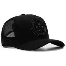 Boné Trucker Brasão All Black Mvck Original