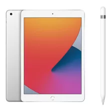 Apple iPad Tela 10.2 Wi-fi 128gb Prateado + Apple Pencil