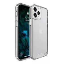 Carcasa Transparente Con Protector De Camara Para iPhone 12p