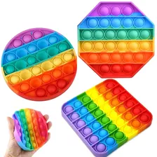 Juego Pop It Fidget Toy Circular Ayuda Autismo Juguete Ev.uy