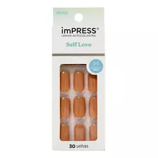 Unhas Autocolantes Kiss Ny Impress Hashtag Quadrado Médio