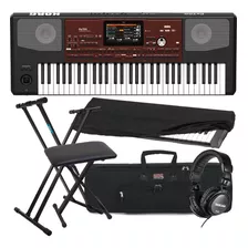 Korg Pa700 61-key Arranger Workstation, Keyboard Stand,bench