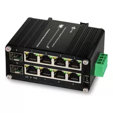 Throncom Conmutador Industrial Gigabit Poe De Fibra De 8 Pue