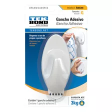 Unidade De Gancho Adesivo Branco X1