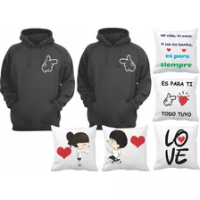 Paquete De Sudaderas Con Diseño Generico De Duo De Amor 