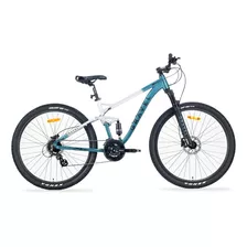 Mountain Bike Mtb Doble Suspensión Gravel Fuji R29 24v Color Azul/blanco