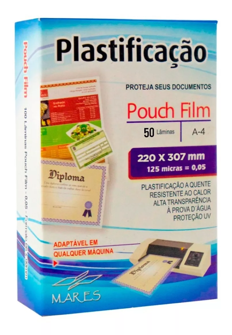 Polaseal A4 - Plástico Para Plastificação 220x307x0,05 50un