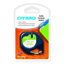 Dymo Cinta Original Letratag En Papel Blanca X 2 Unidades