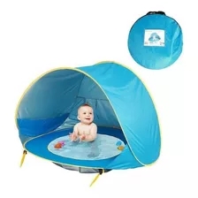2022 U Tenda De Praia Para Brinquedos Para Bebês Com Piscina Cor Blue-117x79x70cm