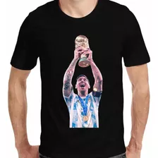Remera Messi Campeón Mundial Argentina
