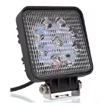 50un Farol Milha Quadrado 09 Led 27w 12/24v Caminhão Trator