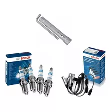 Kit Cabo E Vela Bosch Parati 1.8 Ap 90 91 92 93 94 + Chave