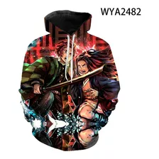 Sudadera Con Capucha Kimetsu No Yaiba Demon Slayer Para Niño