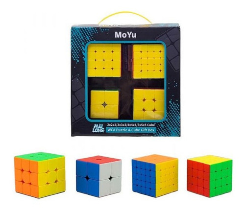 Kit Cubo Mágico Profissional Todas as Variações 3x3x3 4x4x4 5x5x5