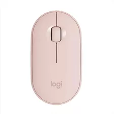 Logitech Pebble M350, Mouse Inalámbrico Moderno - Rosado Color Rosa