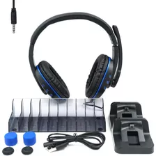 Audífonos Gamer Dobe Pack Kit Dobe 5 In 1 Negro